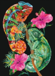 Curious Cameleon Blank Card 