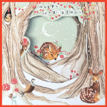 Deer Trifold Christmas Card 
