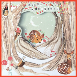 Deer Trifold Christmas Card 