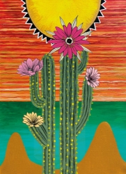 Desert Sun Blank Greeting Card 