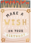 Diecut Wish Birthday Greeting Card 