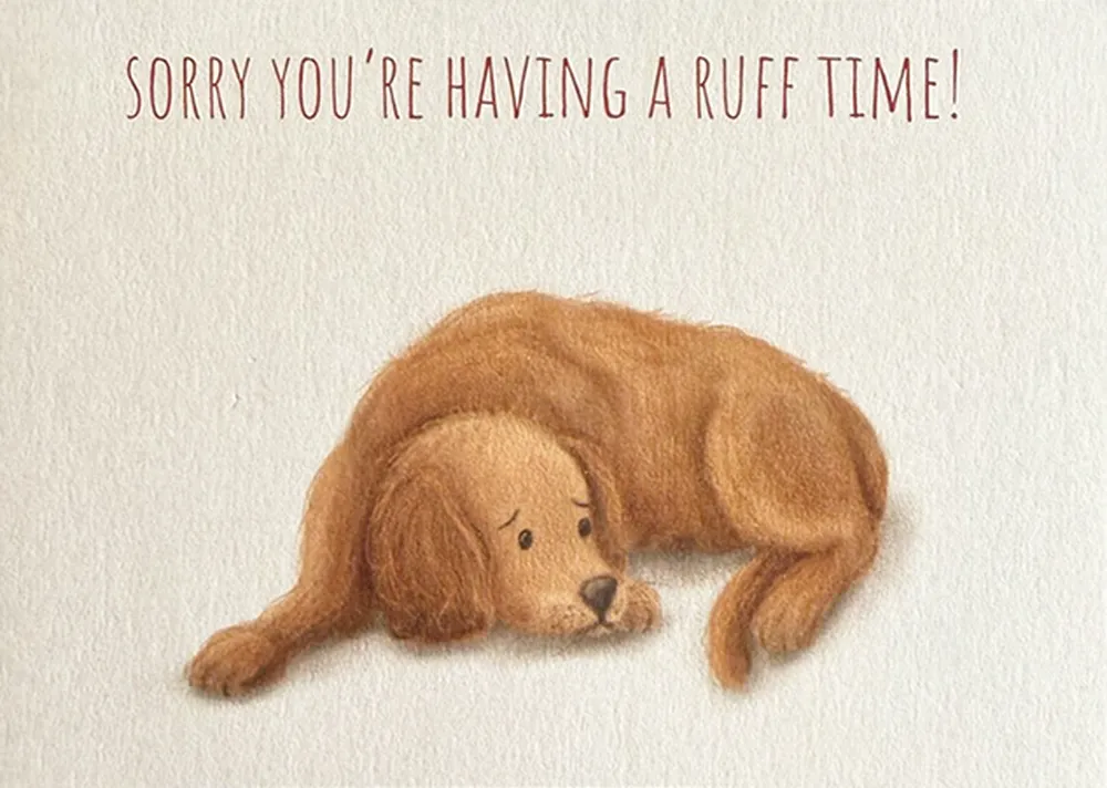 Dog Ruff Time Friendship Card 