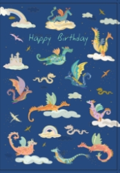 Dragons Birthday Greeting Card 
