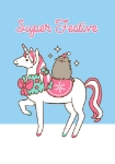 Festive Unicorn Greeting Card 