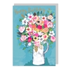 Floral Vase Birthday Card 