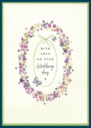 Flowers Wedding Card 