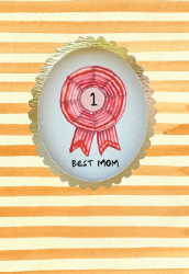 Frame Best Mom Mothers Day Greeting Card 