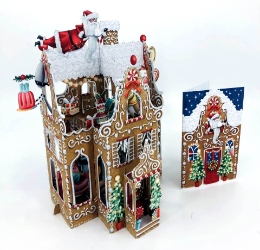 Gingerbread 3D Christmas Card 