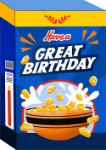 Great Cereal Birthday Greeting Card 