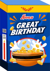 Great Cereal Birthday Greeting Card 