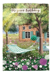 Hammock Birthday Greeting Card 