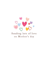 Hearts Mothers Day Greeting Card 