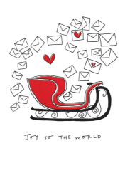 Joy Sleigh Christmas Card 