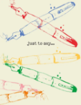 Just To Say Pens Friendship Greeting Card 