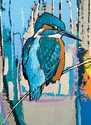 Kingfisher Blank Card 