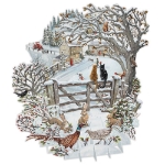 Let It Snow 3D Christmas Card 