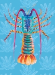 Lobster Lunch Blank Greeting Card 