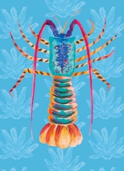 Lobster Lunch Blank Greeting Card 