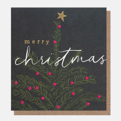 Merry Xmas Tree Greeting Card 