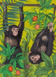 Monkey Business Blank Card 