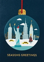 New York in Snow - Christmas Card 