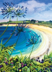 Old Town Beach Blank Card 