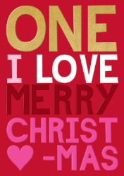 One I Love Christmas Card 