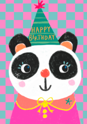 Party Panda Birthday Card 