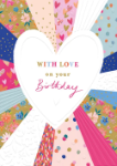 Patchwork Happy Birthday Greeting Card 