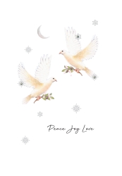 Peace Doves Christmas Card 