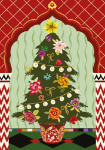 Peace Tree Christmas Card 