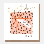 Polkadot Gift Birthday Card 