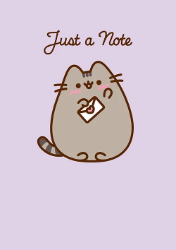 Pusheen A Note Friendship Greeting Card 