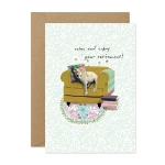 Retirement Pup Greeting Card 