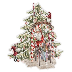 Santas Grotto 3D Christmas Card 