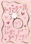 So Happy Engagement Greeting Card 