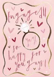 So Happy Engagement Greeting Card 