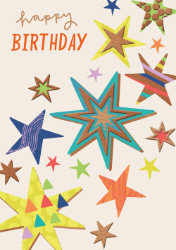 Stars Birthday Card 