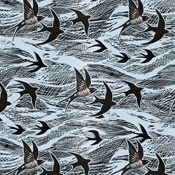 Swallows and Sea Sheet Wrap 
