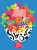 Thank You Flowers Social Stationery 