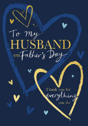To My Husband Fathers Day Greeting Card 