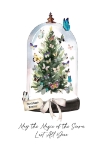 Tree Cloche Christmas Card 