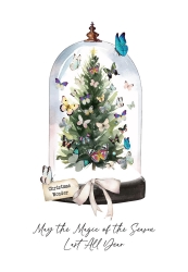 Tree Cloche Christmas Card 