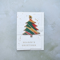 Tree Festive Ornament Greeting Card 