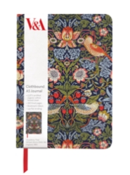 V&A Strawberry Thief Cloth A5 Notebook 