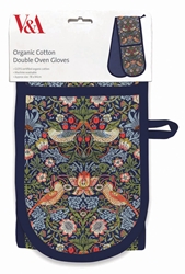 V&A Strawberry Thief Double Oven Glove 