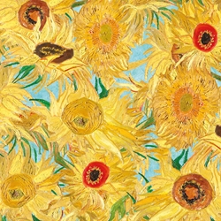 Van Gogh Sunflowers Sheet Wrap 
