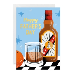 Whiskey Fathers Day Card 