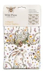 Wild Press Wildflower Hare Cloth Napkin Set 
