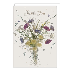 Wildflowers Thank You Card 